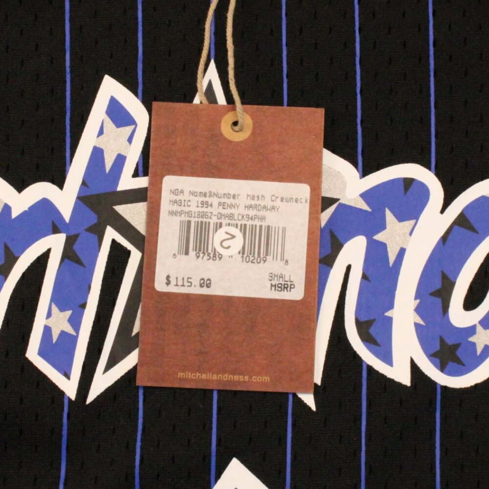 Orlando Magic Name and Number Crewneck Jersey Short Sleeve #1 'Hardaway' Men's S - Picture 9 of 11